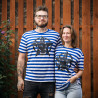 EKOtričko PRUHY MODRÉ - UNISEX