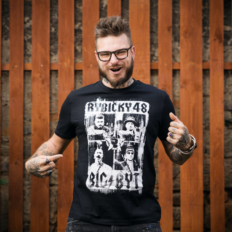EKOtričko BIGBÝT ČERNÉ - Pánské