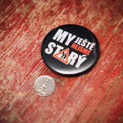 Button MY JEŠTĚ NEJSME...